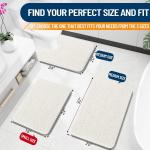 Коврик для ванной Olanly, 92х60 см, слоновая кость - фото 3