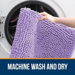 Коврик для туалета Olanly U-образной формы, 60х50 см, сиреневый - фото 4