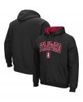 Мужская черная толстовка с капюшоном stanford cardinal arch logo 3.0 pullover Colosseum, черный - фото 3