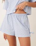 Пижамные шорты Mix & Match с синим ромашковым принтом Asos Design - фото 3