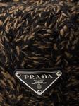 Панама из меланжевой шерсти Prada, черный - фото 3