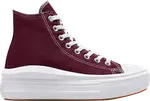 Кроссовки Converse Wmns Chuck Taylor All Star Move Platform High Dark Beetroot, красный - фото