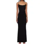 Skims Женское черное платье-комбинация - фото 6