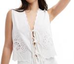 Кеннеди Топ в цвете офф-уайт/черный 4th & Reckless - фото 3