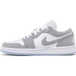 Кроссовки Wmns Air Jordan 1 Low White Wolf Grey, белый - фото 3