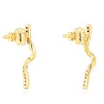 Серьги Tous St. Tropez Spiral, золото/хромдиопсид/сапфиры/аметист - фото 3