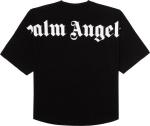 Футболка Palm Angels Classic Logo Over Tee 'Black/White', черный - фото 3