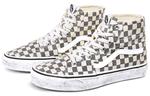Кроссовки sk8-hi tapered grey/white washed checkboard Vans, серый - фото 3