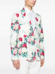FURSAC пиджак с цветочным принтом, белый - фото 3