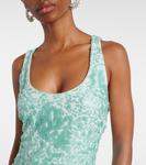 Блестящее макси-платье Bex Simkhai, Seafoam - фото 4