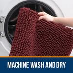 Коврик для ванной Olanly, 178х117 см, бордовый - фото 4