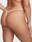 Трусы-стринги Victoria's Secret Very Sexy Strappy-Back High-Leg, бежевый - фото 3