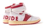 RHUDE Rhecess High 'White Red' - фото 4