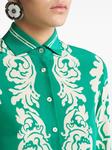 ETRO шелковая рубашка, зеленый - фото 4