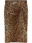 Versace мини-юбка с леопардовым принтом, коричневый - фото