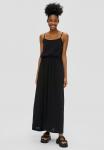 Платье макси QS, черный - фото 4