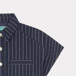 Платье детское Kenzo, темно-синий / серый - фото 4