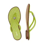 Шлепанцы-Стринги Annie Michael Kors, зеленый - фото 3