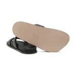 Кожаные тапочки-калипсо Alohas, черный - фото 4