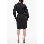 Платье-рубашка с длинными рукавами и поясом Woolrich, черный - фото 2