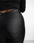 Черные джинсы узкого кроя с покрытием Noisy May Callie - фото 3