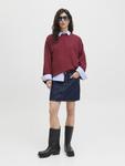 Топ JJXX JXANDREA LOOSE TEE, Cabernet/Dark Red - фото 2