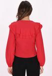 Блуза faina, красный - фото 3