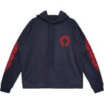 Толстовка с логотипом в виде подковы Chrome Hearts, синий - фото 2