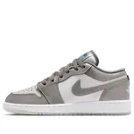 Кроссовки (GS) Air Jordan 1 Low SE 'Flat Pewter Blue Chill' - фото