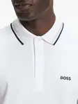 Рубашка поло Paddy BOSS, белый - фото 4