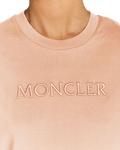 Футболка с вышитым логотипом Moncler, розовый - фото 5