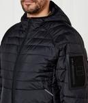 Куртка мужская Boss Green стеганая с воротником-стойкой, черный - фото 4