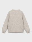 Детский вязаный свитер с круглым вырезом Mango, Pastel Grey - фото 2