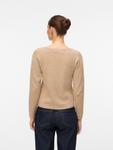 Свитер VERO MODA VMGOLD NEEDLE, Dark beige - фото 4