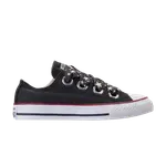 Кроссовки Converse Chuck Taylor All Star Big Eyelets Ox GS 'Almost Black', черный - фото
