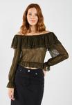 Топ Even&Odd Long sleeved top, Brown - фото