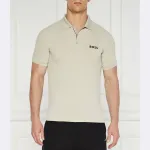 Рубашка-Поло узкого кроя Boss, бежевый - фото