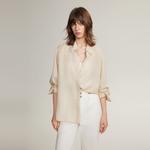ELLE Рубашка Women's Light Khaki Lapel Moderate - фото 4
