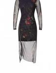 Платье Nora Floral Sparkle Mesh в цвете Mortem Black All Saints, Mortem Black - фото 5