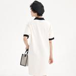 Женское белое короткое платье с коротким рукавом MLB - фото 7