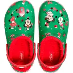 Сабо Crocs Mickey Xmas Lined Classic, зеленый - фото 5
