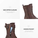 DREAM PAIRS womens Drivers, Burgundy - фото 3