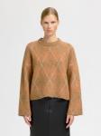 Свитер SELECTED SLFLULU, Cognac/Light Brown - фото 3
