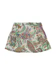 Юбка с принтом Paisley ETRO KIDS, белый - фото