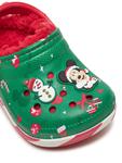 Мюли Crocs Classic Mickey Xmass Lined Clog T 210815, зеленый - фото 6