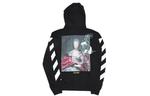 Куртка printing hooded zipper jacket black Off-White, черный - фото 2