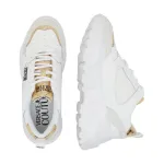 Кожаные кроссовки Versace, белый - фото 3