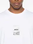 Футболка с графичным принтом BOSS, белый - фото 4