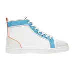 Кроссовки Christian Louboutin Louis Orlato Flat High 'White Panorama', белый - фото