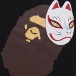 Футболка BAPE Japanese Fox Mask Tee, Black - фото 2